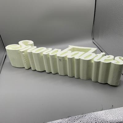 LOT 210 B: Department 56 Snowbabies Collection: "Scrapbook Crazy", Styrofoam Sign, "Message From Heaven",...