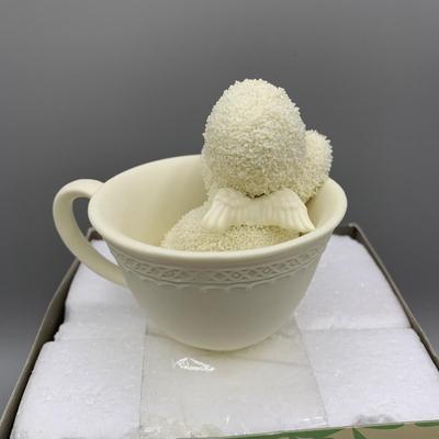 LOT 210 B: Department 56 Snowbabies Collection: "Scrapbook Crazy", Styrofoam Sign, "Message From Heaven",...