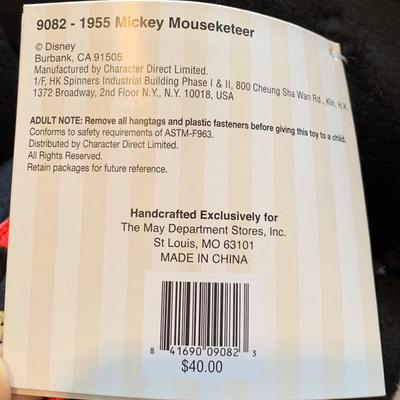 LOT 213 A: Disney's Milestone Mickey Limited Edition Stuffed Animal Collection w/ Tags