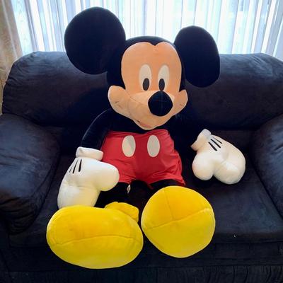LOT 214 A: Disney Jumbo Mickey Mouse Stuffed Animal w/ Tags