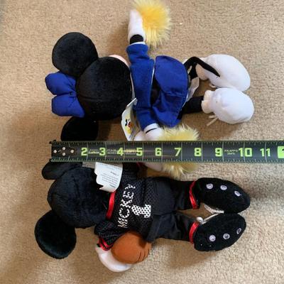 LOT 215 B: Disney Mickey & Minnie Mouse Stuffed Animal Collection w/ Tags