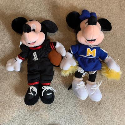 LOT 215 B: Disney Mickey & Minnie Mouse Stuffed Animal Collection w/ Tags