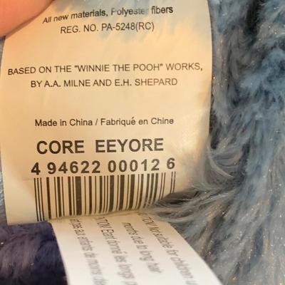 LOT 216 B: Disney Stuffed Animal Collection w Tags: Donald, Daisy, Dumbo, Eeyore, Thumper, & More