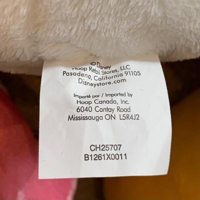 LOT 216 B: Disney Stuffed Animal Collection w Tags: Donald, Daisy, Dumbo, Eeyore, Thumper, & More