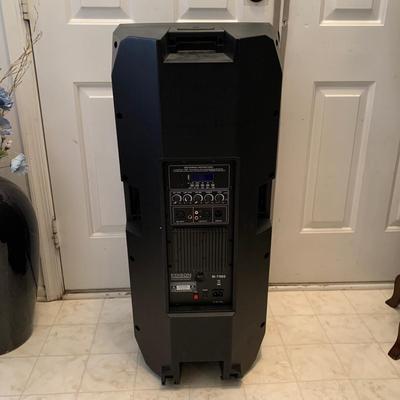 LOT 218 B: Edison Professional 15" Dual PA Bluetooth Speaker System Model #M-7500