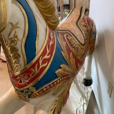 LOT 219 A: Large Vintage Carousel Horse