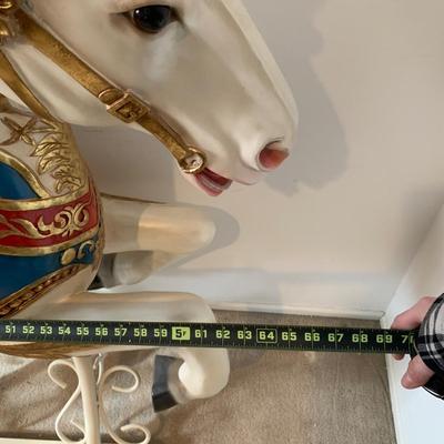 LOT 219 A: Large Vintage Carousel Horse