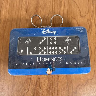 LOT 221B: Collection of Disney Games & Puzzles - Sealed Mickey Mouse Monopoly, Dominoes, Sealed Upper Deck Treasures Collectible...