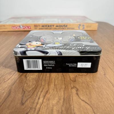 LOT 221B: Collection of Disney Games & Puzzles - Sealed Mickey Mouse Monopoly, Dominoes, Sealed Upper Deck Treasures Collectible...