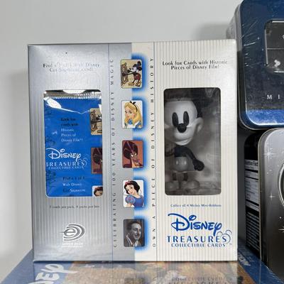 LOT 221B: Collection of Disney Games & Puzzles - Sealed Mickey Mouse Monopoly, Dominoes, Sealed Upper Deck Treasures Collectible...