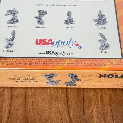 LOT 221B: Collection of Disney Games & Puzzles - Sealed Mickey Mouse Monopoly, Dominoes, Sealed Upper Deck Treasures Collectible...