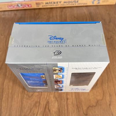 LOT 221B: Collection of Disney Games & Puzzles - Sealed Mickey Mouse Monopoly, Dominoes, Sealed Upper Deck Treasures Collectible...