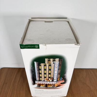 LOT 222B: Department 56 Christmas in the City Series Radio City Music Hall 56.58924 w/ Box