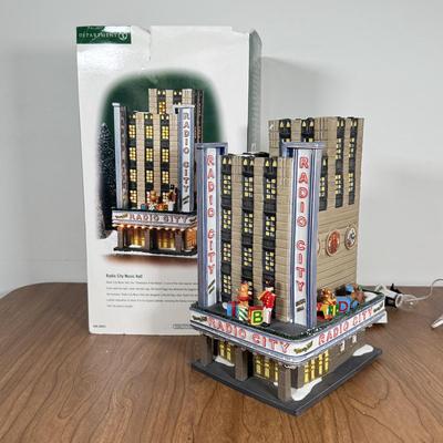 LOT 222B: Department 56 Christmas in the City Series Radio City Music Hall 56.58924 w/ Box