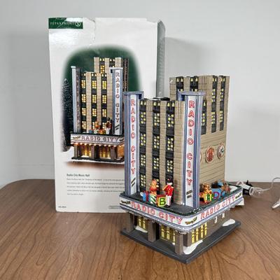 LOT 222B: Department 56 Christmas in the City Series Radio City Music Hall 56.58924 w/ Box