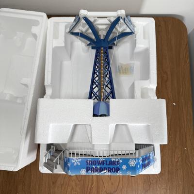 LOT 223B: Lemax Snowflake Paradrop Carnival Amusement Park Ride in Box