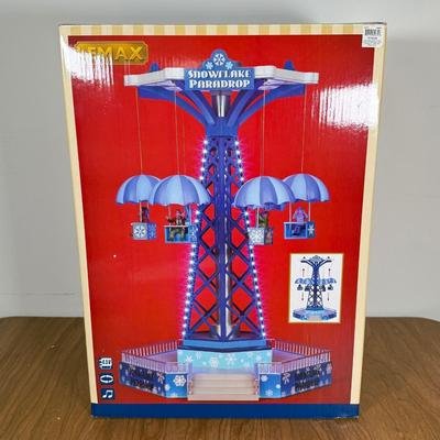 LOT 223B: Lemax Snowflake Paradrop Carnival Amusement Park Ride in Box