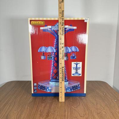 LOT 223B: Lemax Snowflake Paradrop Carnival Amusement Park Ride in Box