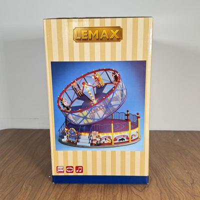 LOT 224B: Lemax Round Up Tilt-a-Whirl Carnival Amusement Park Ride in Box