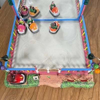 LOT 226B: Lemax Carnival Amusement Park Rides - Crazy Cars & Cha-Cha