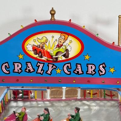 LOT 226B: Lemax Carnival Amusement Park Rides - Crazy Cars & Cha-Cha