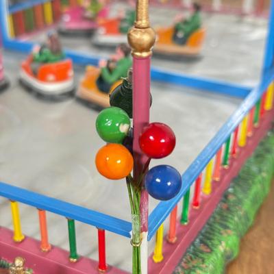 LOT 226B: Lemax Carnival Amusement Park Rides - Crazy Cars & Cha-Cha