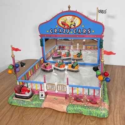 LOT 226B: Lemax Carnival Amusement Park Rides - Crazy Cars & Cha-Cha