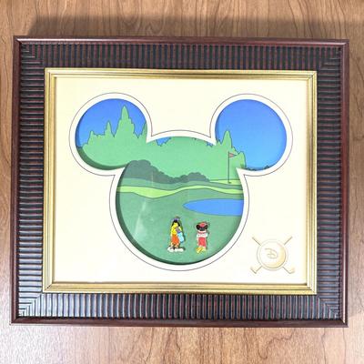 LOT 227B: Limited Edition of 250 Walt Disney World Mickey & Goofy Pins on Golf Course
