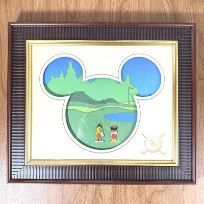 LOT 227B: Limited Edition of 250 Walt Disney World Mickey & Goofy Pins on Golf Course