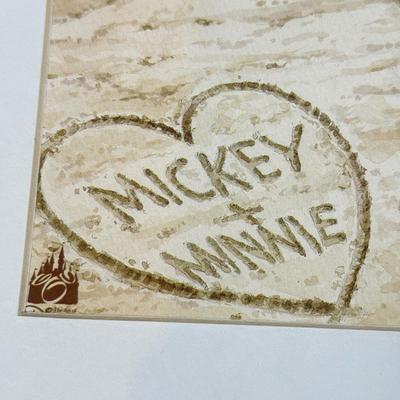 LOT 229B: Disney Home Decor - David Doss Wish You Were Here Beach Print, Minnie Princess Lamp & Canvas Prints