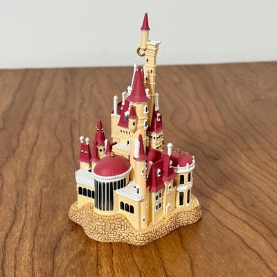 LOT 230B: Disney Trinkets - 2000 Mr. Christmas Cinderella Musical Figure, Sebastian Statue, Pink Glass Slipper, 2002 Beauty and the Beast...