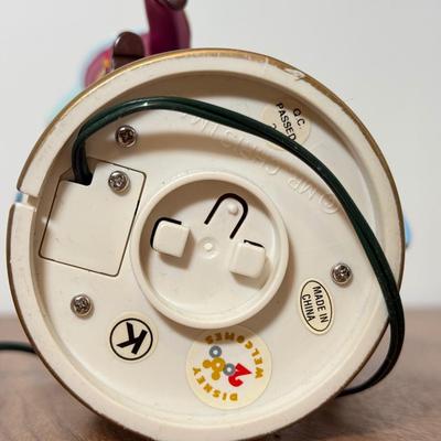 LOT 230B: Disney Trinkets - 2000 Mr. Christmas Cinderella Musical Figure, Sebastian Statue, Pink Glass Slipper, 2002 Beauty and the Beast...