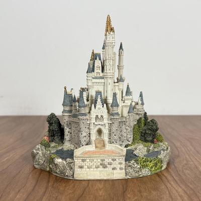 LOT 231B: Fraser Creations Disney Collection Cinderella Castle & Tower of Terror w/ Mickey & Goofy