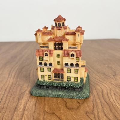 LOT 231B: Fraser Creations Disney Collection Cinderella Castle & Tower of Terror w/ Mickey & Goofy