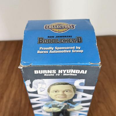 LOT 233B: Philadelphia Soul Collection - #04 Jersey & Football Signed by Jon Bon Jovi, Ron Jaworski Bobbleheads