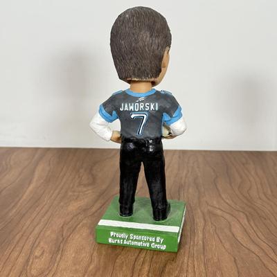 LOT 233B: Philadelphia Soul Collection - #04 Jersey & Football Signed by Jon Bon Jovi, Ron Jaworski Bobbleheads