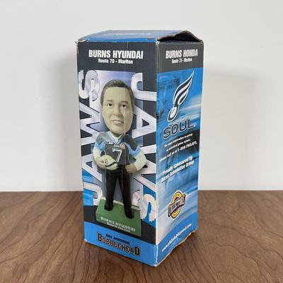 LOT 233B: Philadelphia Soul Collection - #04 Jersey & Football Signed by Jon Bon Jovi, Ron Jaworski Bobbleheads