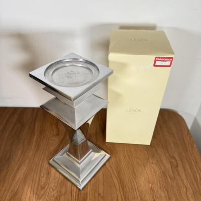 LOT 235B: Lenox Collection w/ Boxes - 2 Classic Medium Candlesticks, Wedding Promises Perfume Bottles, Birthstone Collection November...