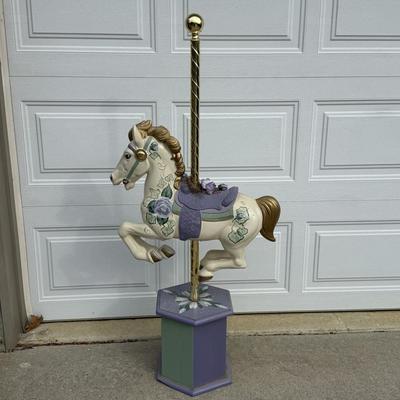 LOT 237B: The Brass Ring Collection Ivy Rose Lavender Carousel Horse #350