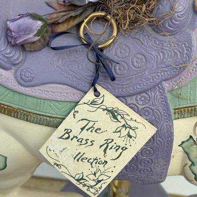 LOT 237B: The Brass Ring Collection Ivy Rose Lavender Carousel Horse #350