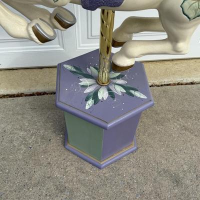 LOT 237B: The Brass Ring Collection Ivy Rose Lavender Carousel Horse #350