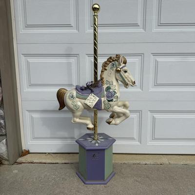 LOT 237B: The Brass Ring Collection Ivy Rose Lavender Carousel Horse #350