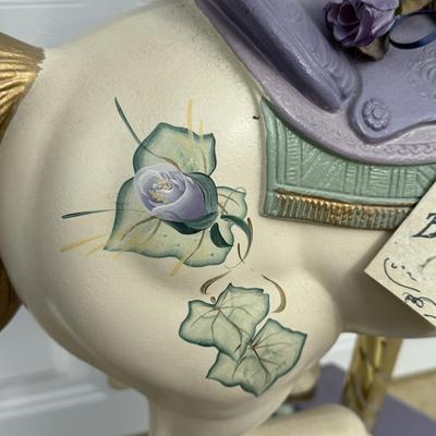 LOT 237B: The Brass Ring Collection Ivy Rose Lavender Carousel Horse #350