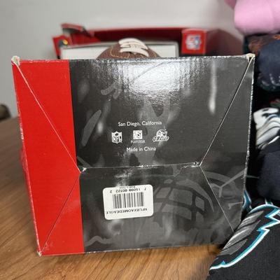 LOT 238A: Philadelphia Eagles Clothing, Hats & Footballs incl. 2004 NFC Champions Merch