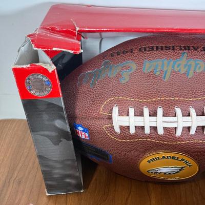 LOT 238A: Philadelphia Eagles Clothing, Hats & Footballs incl. 2004 NFC Champions Merch
