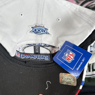 LOT 238A: Philadelphia Eagles Clothing, Hats & Footballs incl. 2004 NFC Champions Merch