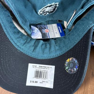 LOT 238A: Philadelphia Eagles Clothing, Hats & Footballs incl. 2004 NFC Champions Merch
