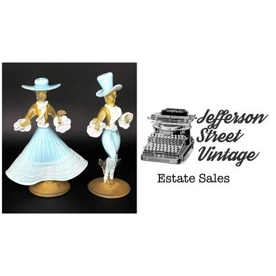 Authentic Vintage Murano Glass Dancing Couple