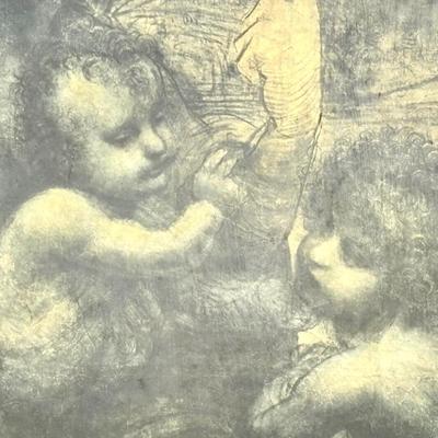 Set of 4 Religious Pictures - Including The Virgin and Child with Saint Anne Print
