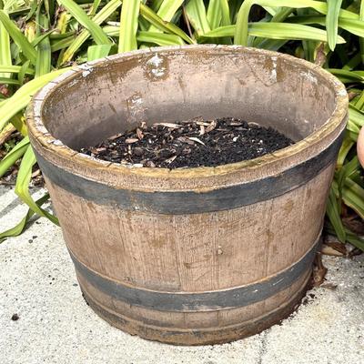Set of 4 Large Flower Pots - One Cement Urn and Three Composite